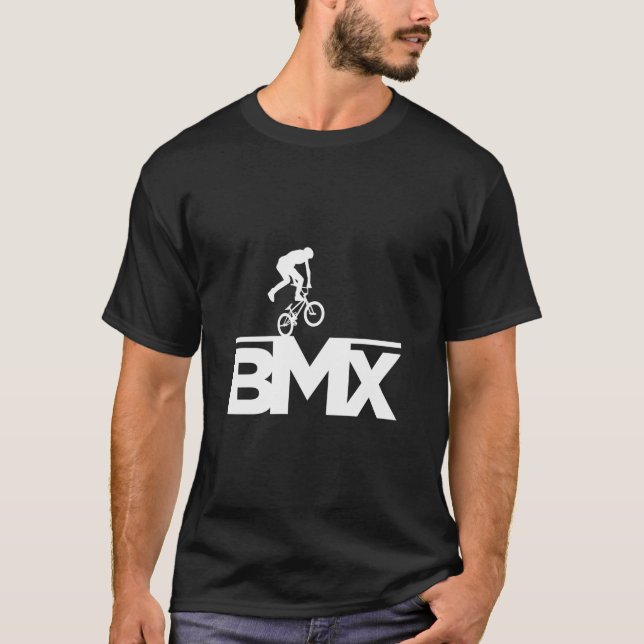 Bmx Bike Rider Racing Bicycle Gift Boys Girls Kids T-Shirt (Front)