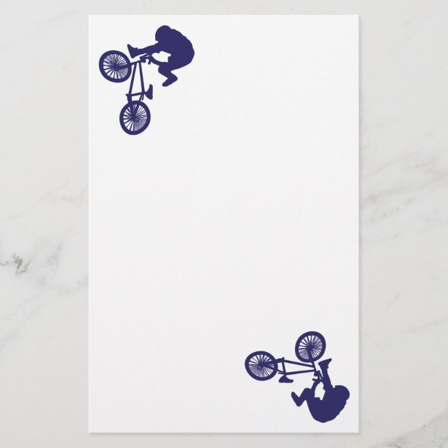 BMX Bike Rider Stationery (Front)