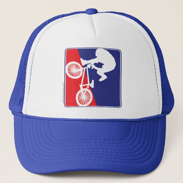 BMX Bike rider Trucker Hat (Front)
