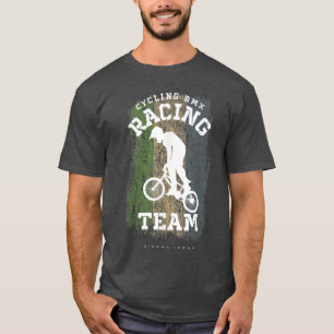 BMX Bike Sierra Leone Flag Biking Cycling Racing B T-Shirt