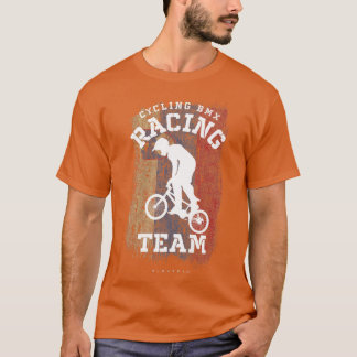 BMX Bike Slovenia Flag Biking Cycling Racing BMX   T-Shirt