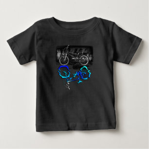 BMX Bike Sport Coloured Reflection Baby T-Shirt