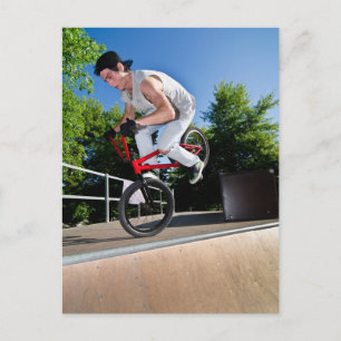 BMX Bike Stunt Postcard