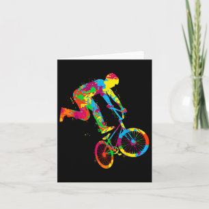 Bmx Bike Stunt Rider Boys Children  Card