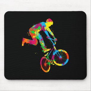 Bmx Bike Stunt Rider Boys Children Mouse Mat