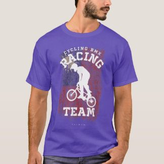 BMX Bike Taiwan Flag Biking Cycling Racing BMX  T-Shirt