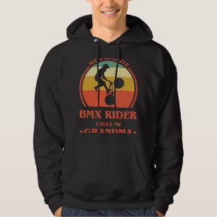 BMX Bike Womens My Favourite BMX Rider Calls Me Gr Hoodie