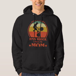 BMX Bike Womens My Favourite BMX Rider Calls Me Mu Hoodie