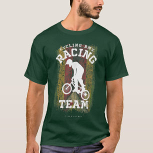 BMX Bike Zimbabwe Flag Biking Cycling Racing BMX  T-Shirt