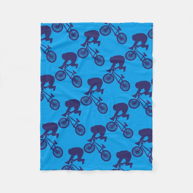 BMX-Biker Fleece Blanket (Front)
