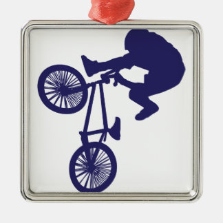 BMX Biker Metal Tree Decoration