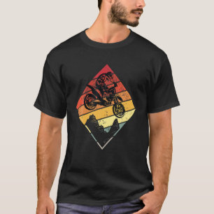 BMX Biker Motorcycle Motor Racing Retro Vintage Su T-Shirt