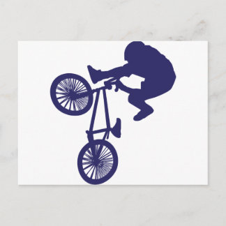 BMX Biker Postcard