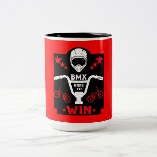 Bmx Bikers Freestyle Two-Tone Coffee Mug