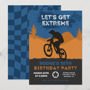 BMX Birthday Invitation   Bike Invitation