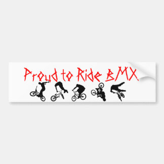 BMX Bumper Sticker Proud to Ride BMX