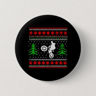 BMX Christmas 6 Cm Round Badge