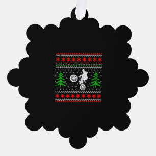 BMX Christmas Tree Decoration Card