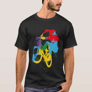 BMX color bicycle fans bike biker BMX bicyclist vi T-Shirt
