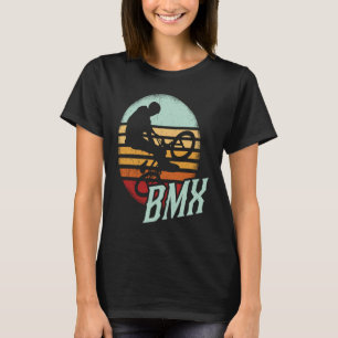 BMX colour bicycle fans bike biker BMX bicyclist v T-Shirt
