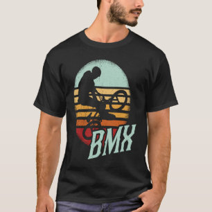 BMX colour bicycle fans bike biker BMX bicyclist v T-Shirt