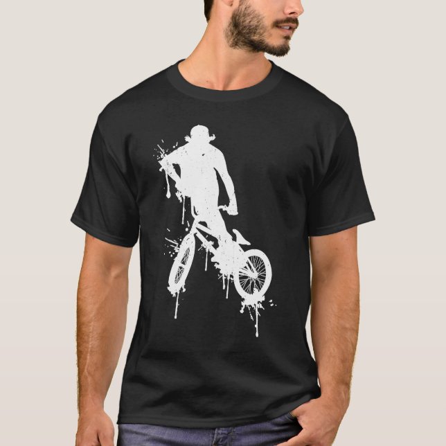 BMX colour bike fans bike  MTB biker retro BMX  2 T-Shirt (Front)