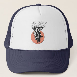 BMX Cool Biker Retro Style Trucker Hat