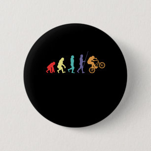BMX Evolution Bicycle Cyclist Mountain Bike Gift 6 Cm Round Badge