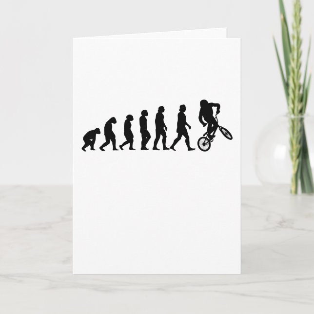 Bmx Evolution Cycling Bike Biker Gift Card (Front)