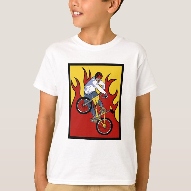 BMX Flames t-shirt (Front)