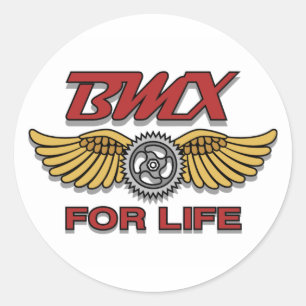 BMX for Life Classic Round Sticker