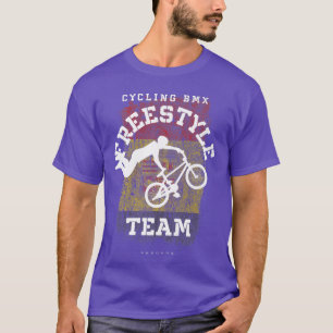 BMX Freestyle Bike Andorra Flag Biking Cycling BMX T-Shirt