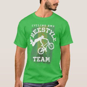 BMX Freestyle Bike Bahamas Flag Biking Cycling BMX T-Shirt