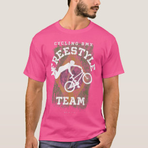 BMX Freestyle Bike Brazil Flag Biking Cycling BMX T-Shirt