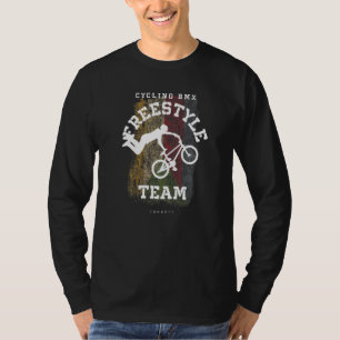BMX Freestyle Bike Comoros Flag Biking Cycling BMX T-Shirt