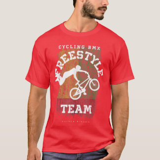 BMX Freestyle Bike Guinea Bissau Flag Biking Cycli T-Shirt