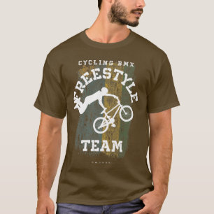 BMX Freestyle Bike Rwanda Flag Biking Cycling BMX T-Shirt