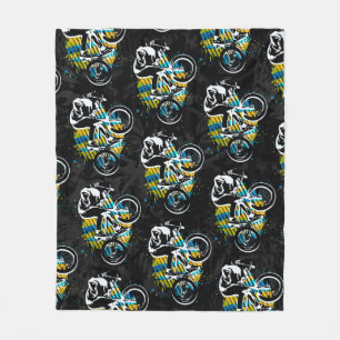 Bmx Freestyle - Comfy Bmx Fleece Blanket