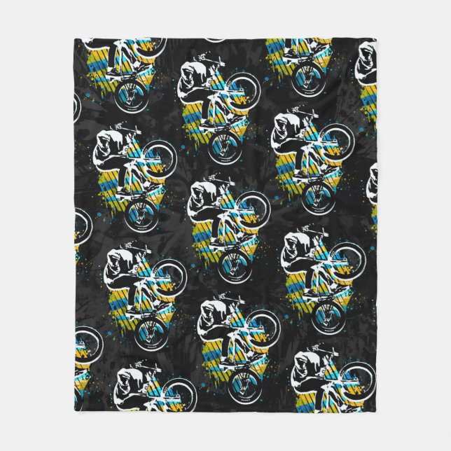 Bmx Freestyle - Comfy Bmx Fleece Blanket (Front)