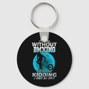 Bmx Freestyle Racing Love Bicycle Mountain Biking  Key Ring