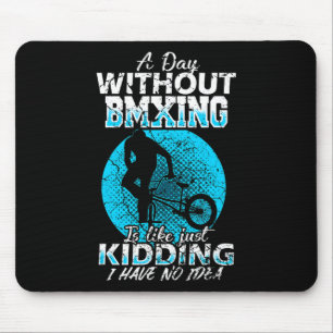 Bmx Freestyle Racing Love Bicycle Mountain Biking Mouse Mat