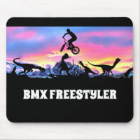 BMX Freestyler with Dinosaurs