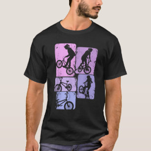 BMX Girl Bike Bicycle Stunt Racing Kids Girls T-Shirt