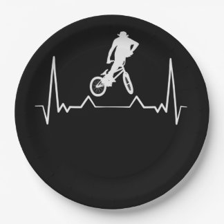 BMX Heartbeat Paper Plate