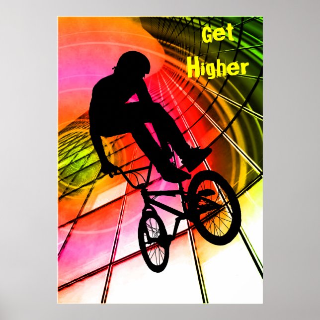 BMX in Lines & Circles Poster (Front)