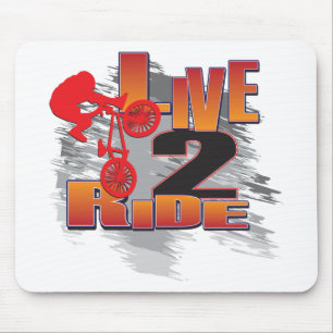 BMX Live to Ride Ride to Live Mouse Mat