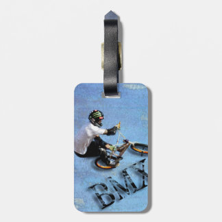 BMX Lugage Tag, Copyright Karen J Williams Luggage Tag
