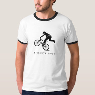 BMX Memento Mori Stoic Extreme Sports Silhouette T-Shirt