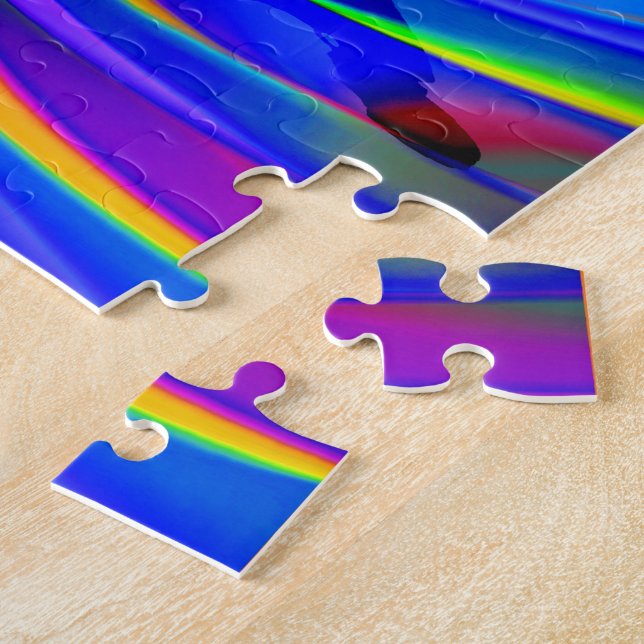 BMX on a Rainbow Road Jigsaw Puzzle (Side)