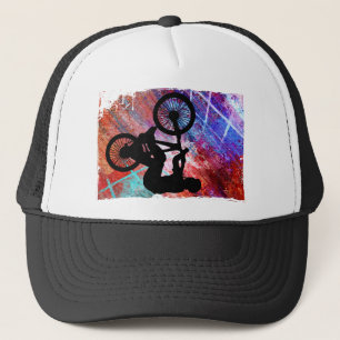 BMX on Rusty Grunge Trucker Hat